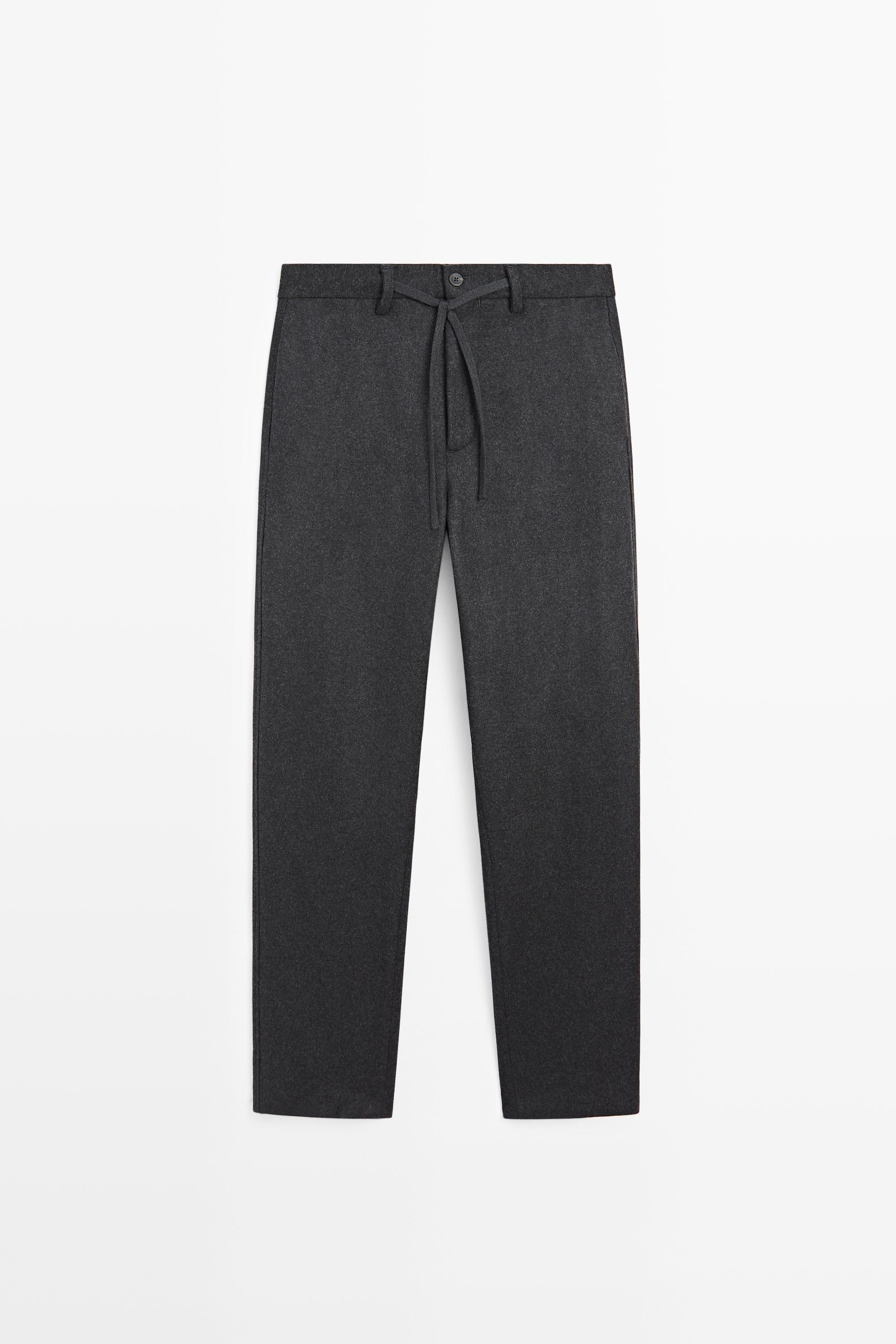 Pantalon 100 % laine total look