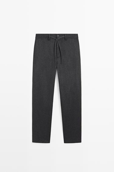 100% wool suit pants — Gray 1