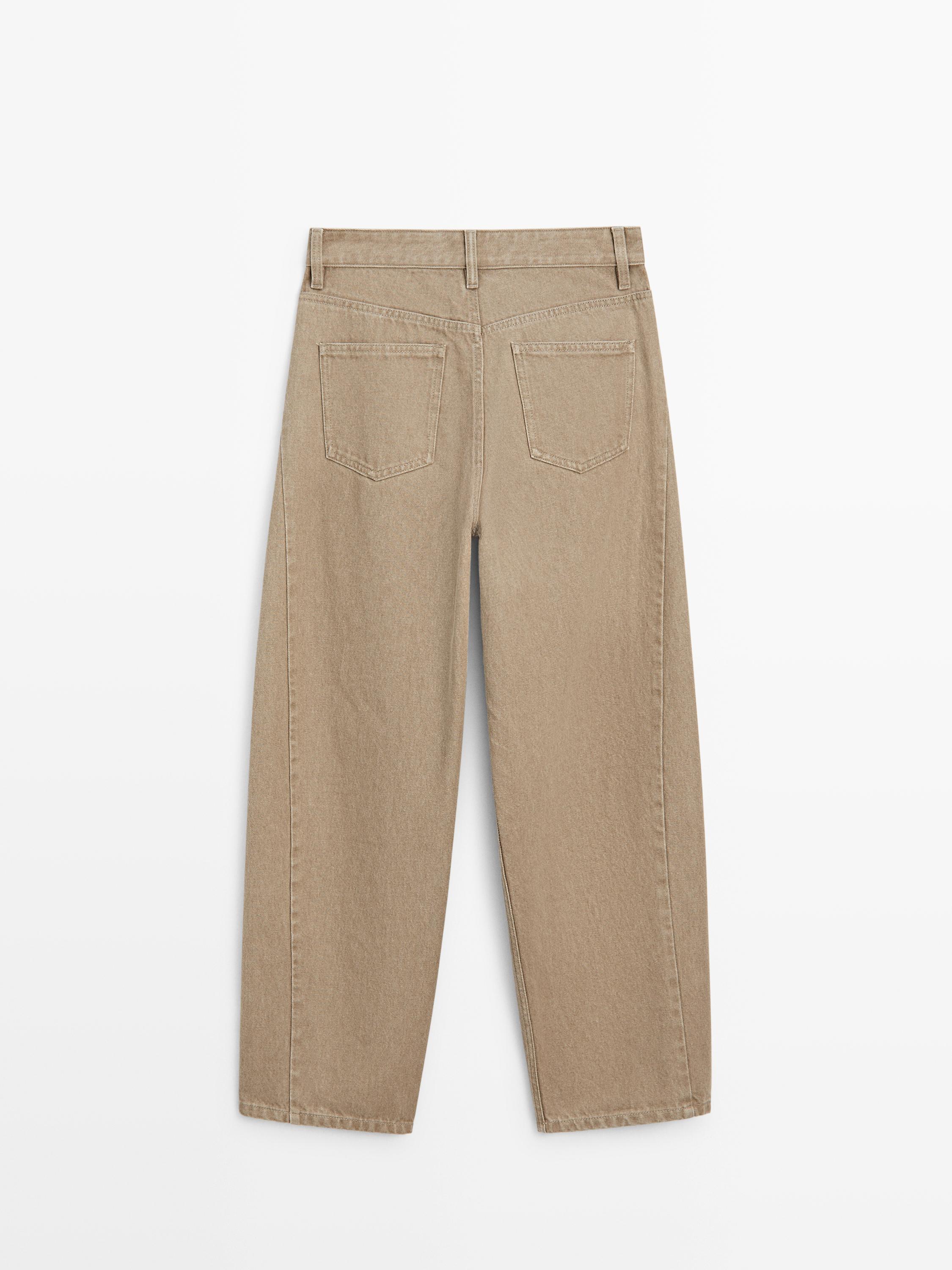 Mid-waist balloon fit jeans