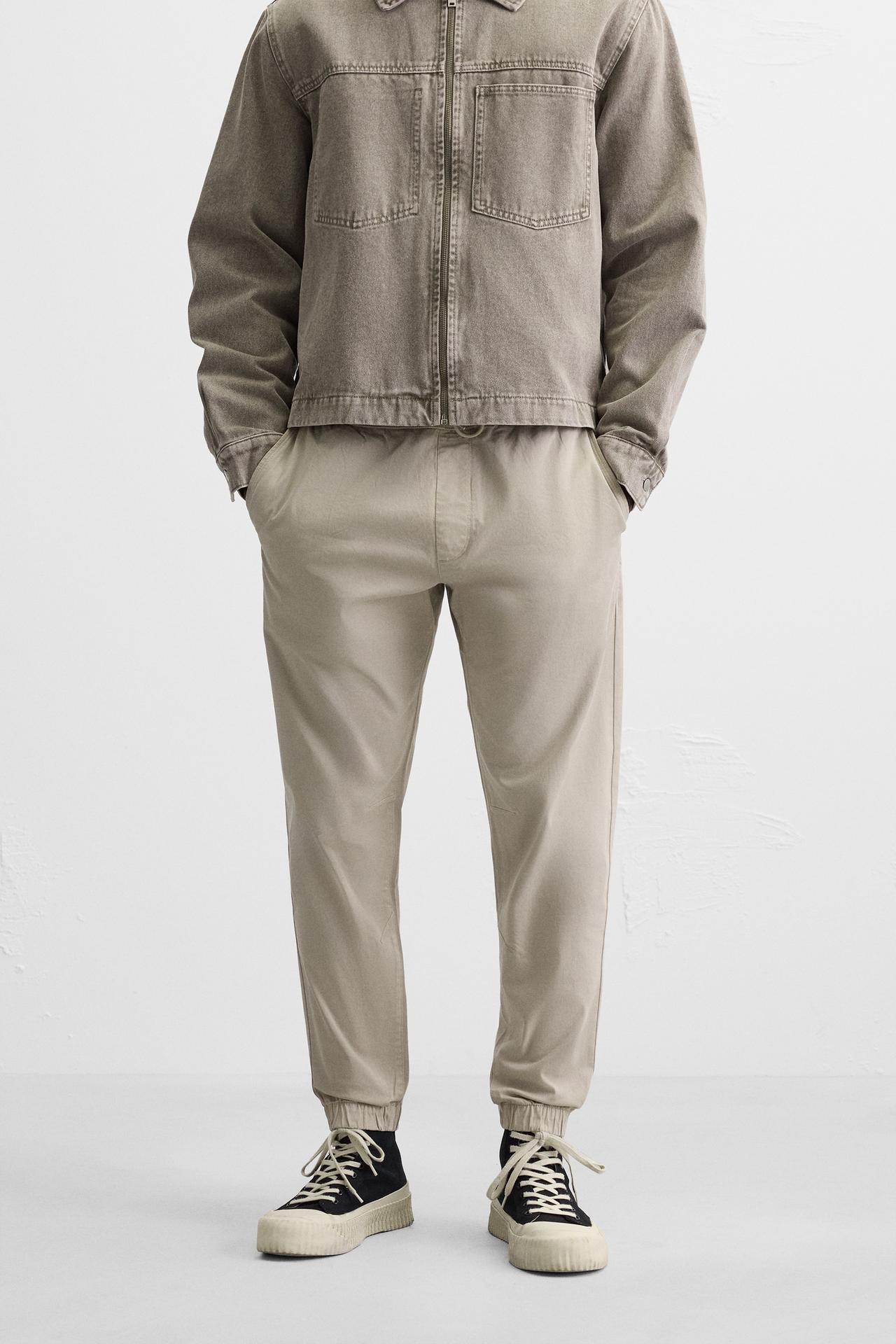 WASHED JOGGER WAIST PANTS