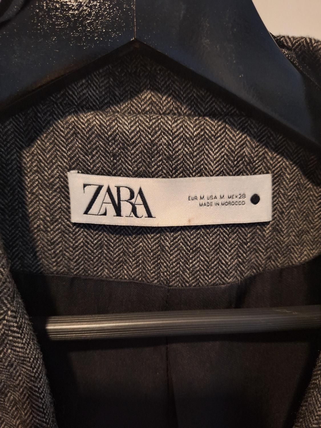 AMERICANA BLAZER ZARA GRIS PARA DE GALLO - Image 5