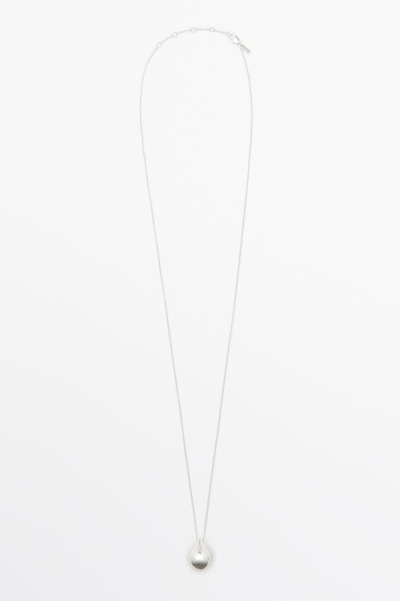 Zara Teardrop necklace - Silver - Image 0
