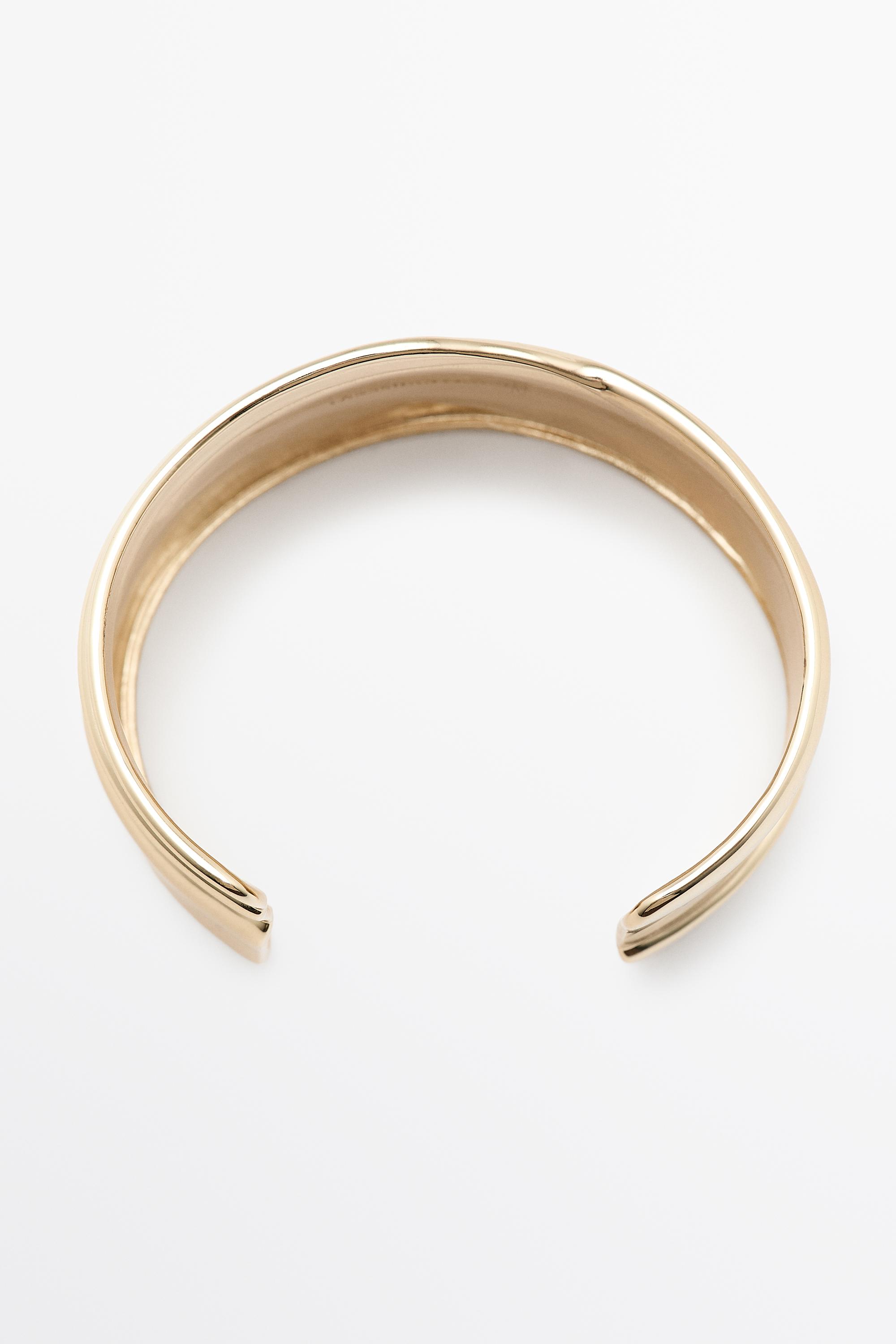 Draped wide bracelet