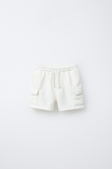 BERMDUA FELPA CARGO - Crudo de Zara