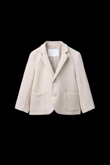 Zara STRETCH SUIT JACKET - Light beige - Image 0