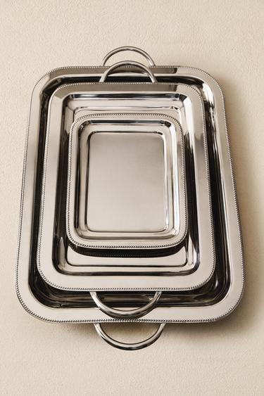 RECTANGULAR STEEL TRAY - Steel by Zara