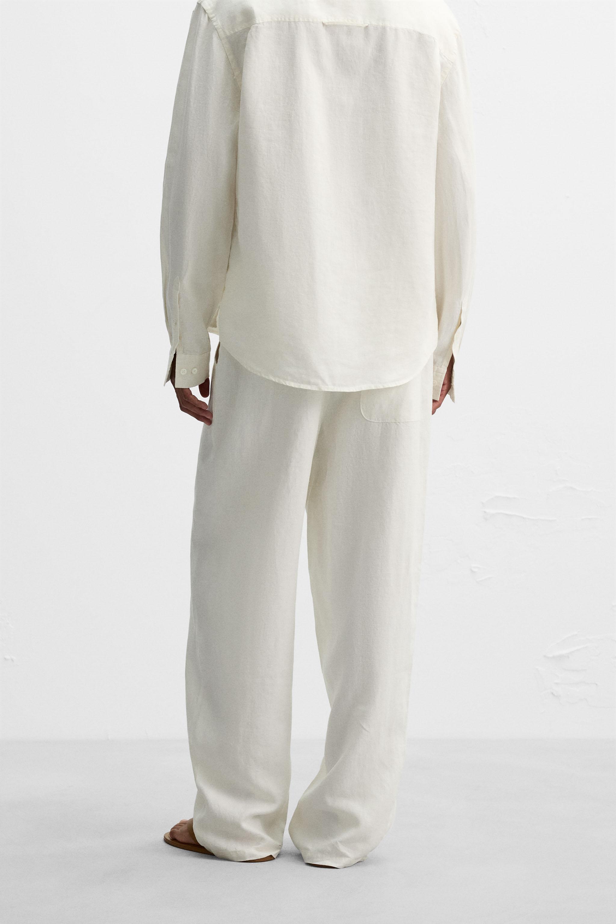 PANTALON COUPE DÉCONTRACTÉE 100 % CHANVRE