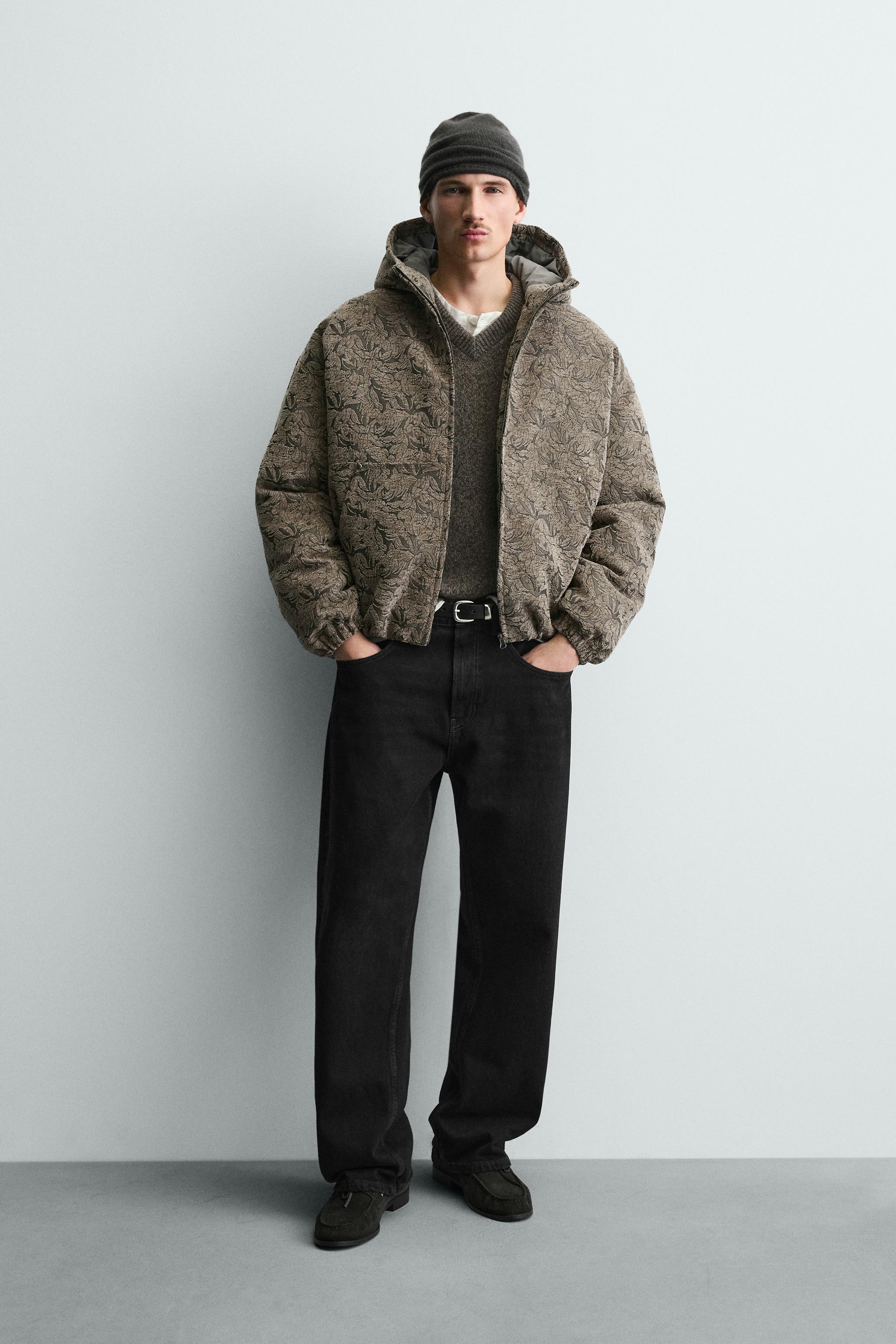 ジャケット・アウター ella selectshop shaggy jacquard blouson Jaqueta Feminina Sarja ( Código 25927) - CWR Jeans