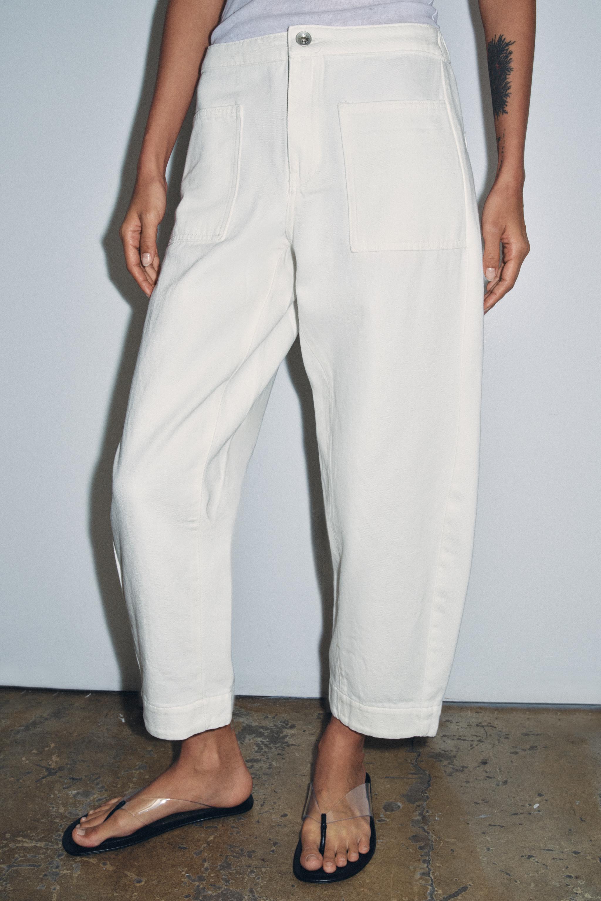 PANTALON DENIM BARREL POCHES ZW COLLECTION