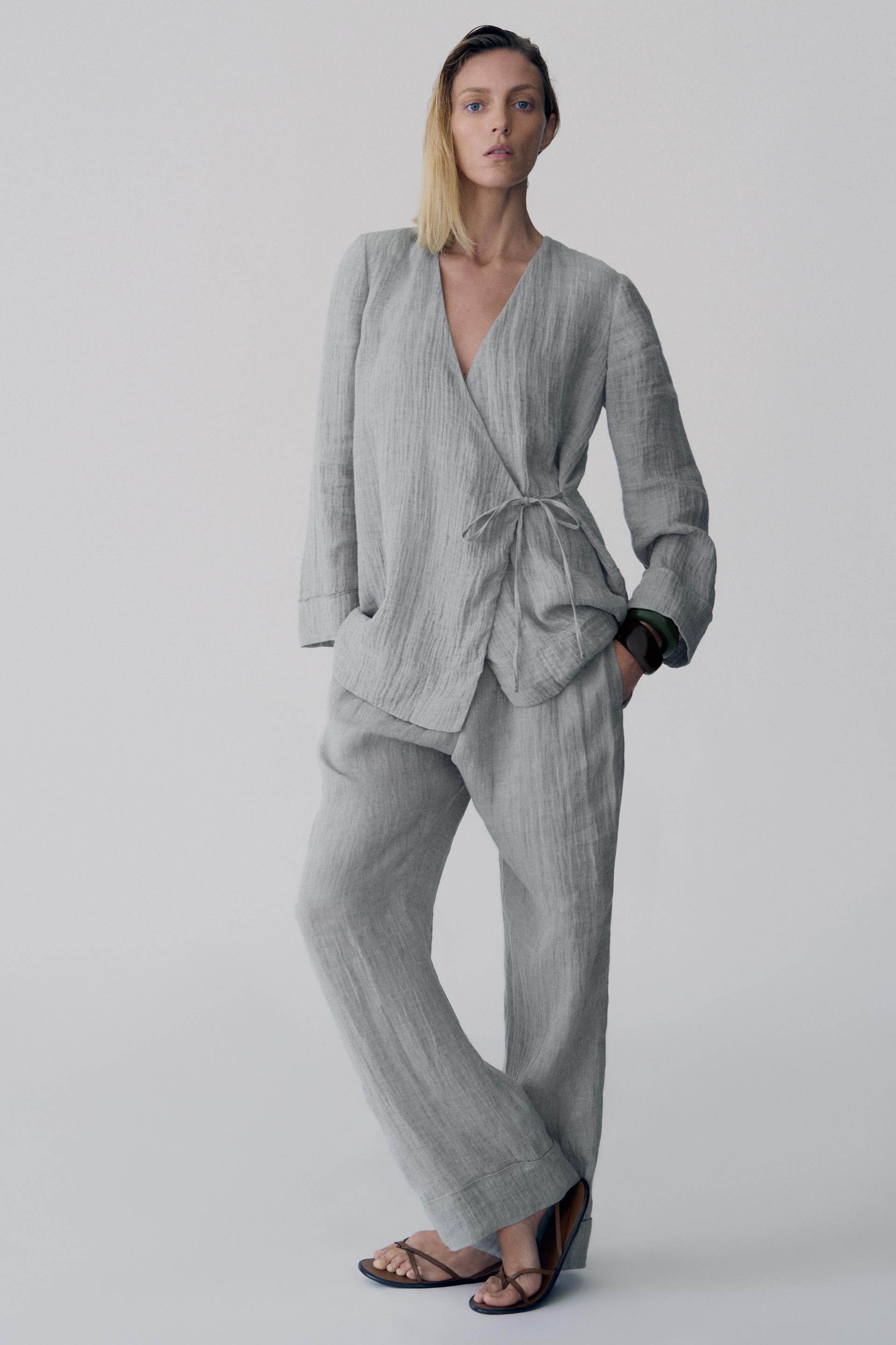 ZWCOLLECTIONFLOWINGLINENKIMONO