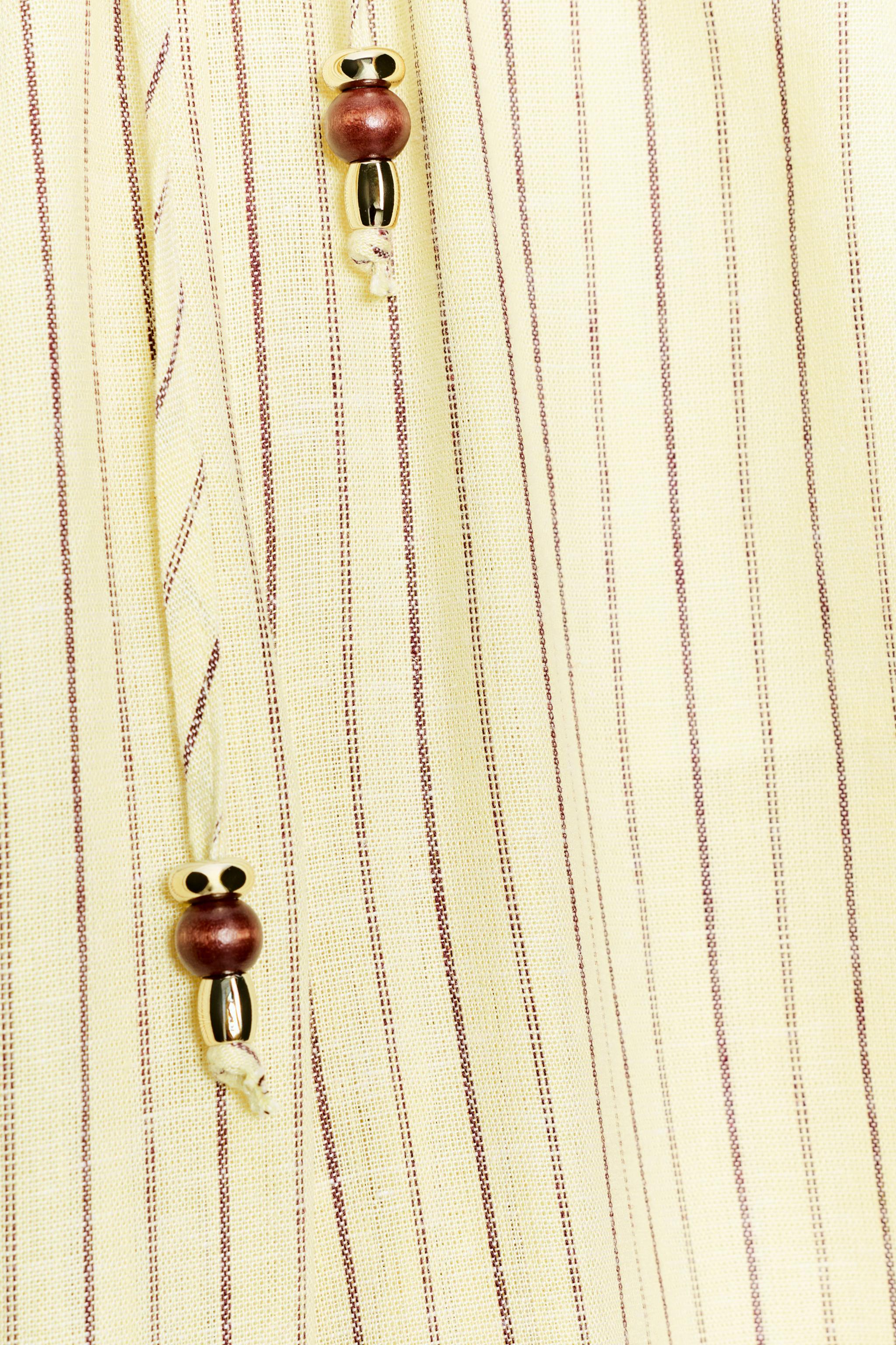 STRIPED LINEN PANTS