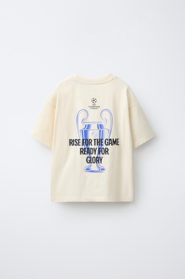 UEFA CHAMPIONS LEAGUE® GRAPHIC T-SHIRT — Ecru 2