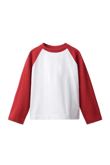 CAMISETA MANGA RANGLÁN HEAVY WEIGHT - Rojo de Zara