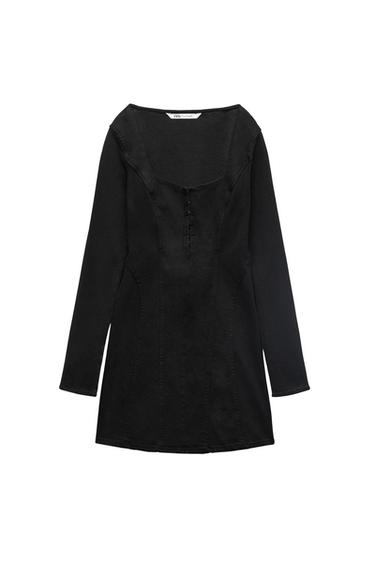 DENIM TRF DRESS