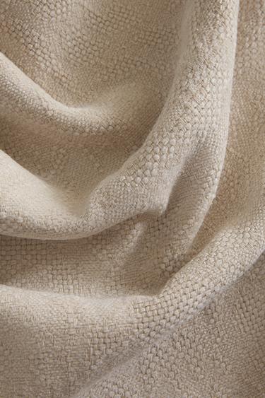 Zaras CHENILLEÖVERKAST - Ljusgrå