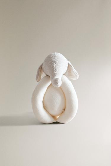 BABY-PLÜSCHTIER-RASSEL ELEFANT - Grau / Beige von Zara