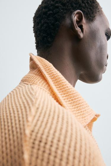 OPEN WEAVE SHIRT - Tangerine by Zara - Image 6