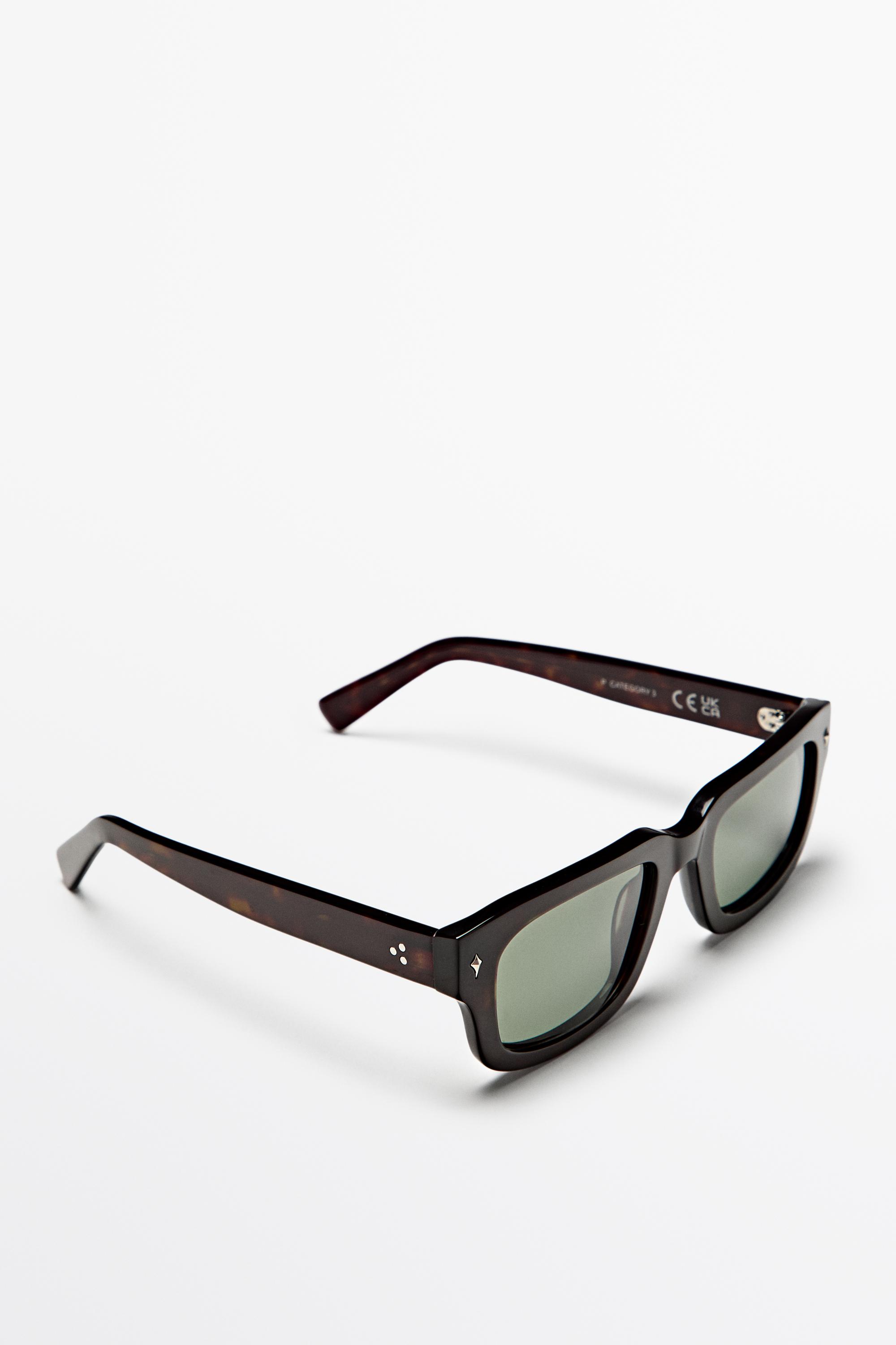 Rectangular sunglasses — Brown