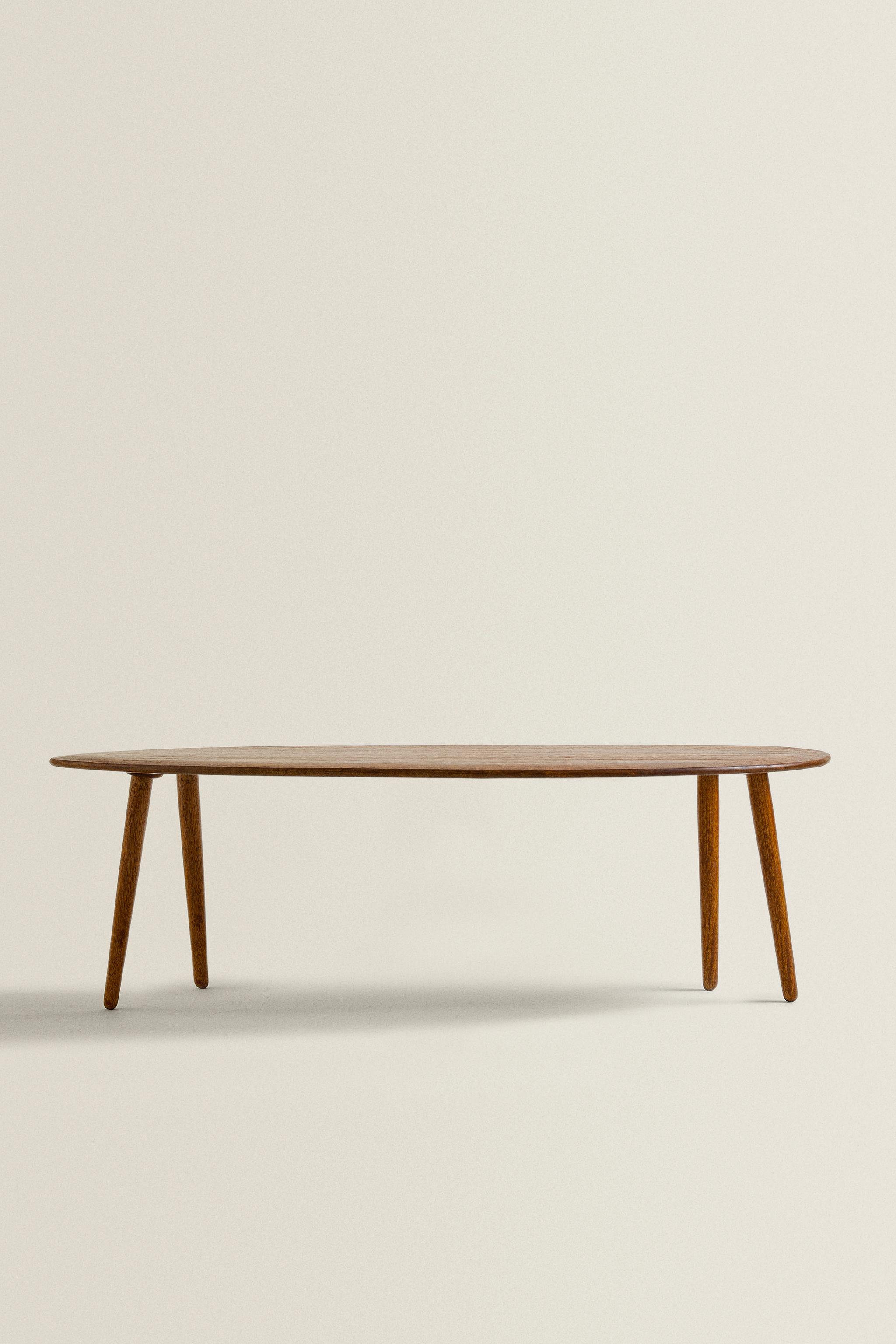 TABLE BASSE BOIS BISEAUTÉE
