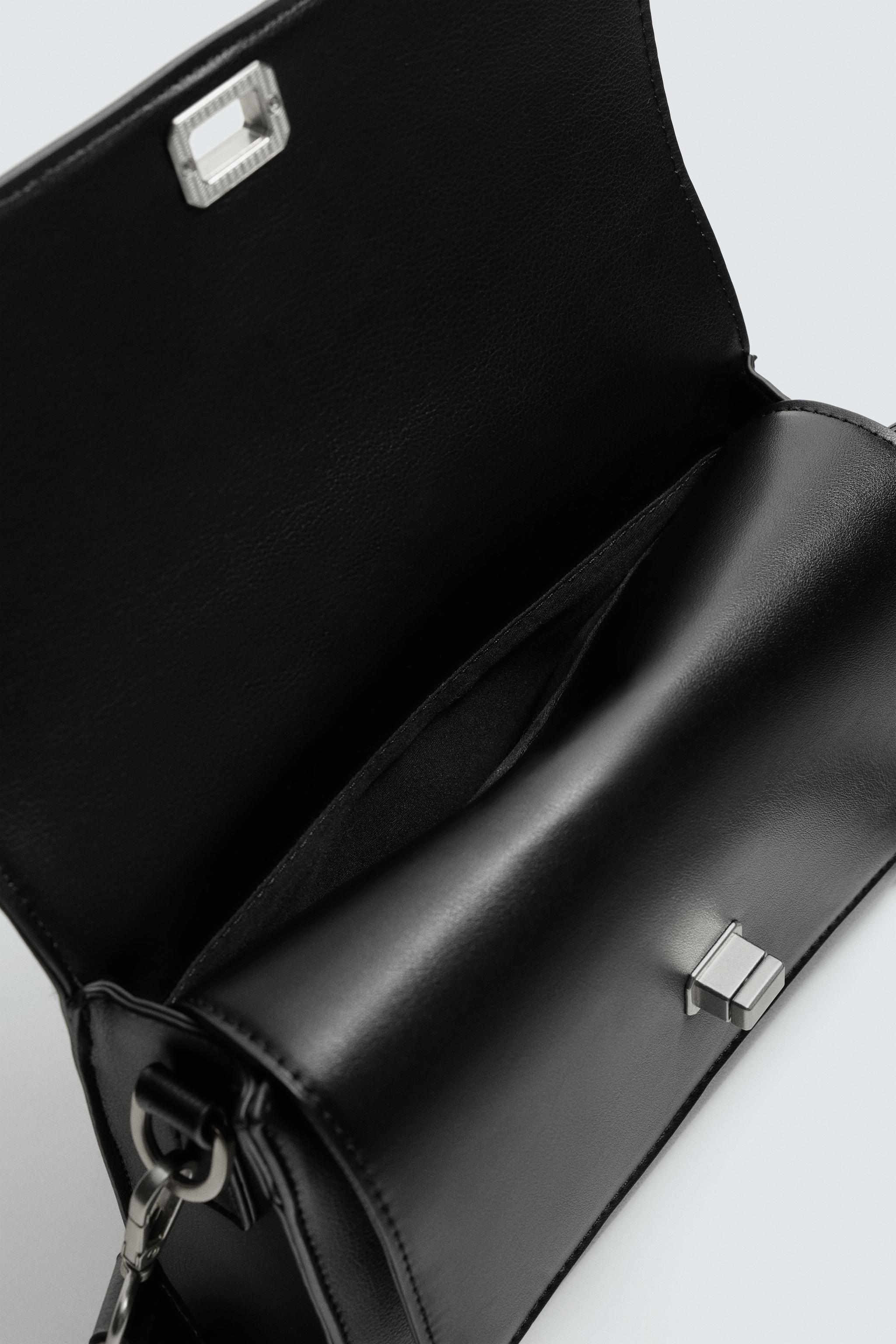 DOUBLE FLAP CROSSBODY BAG - Black | ZARA United States