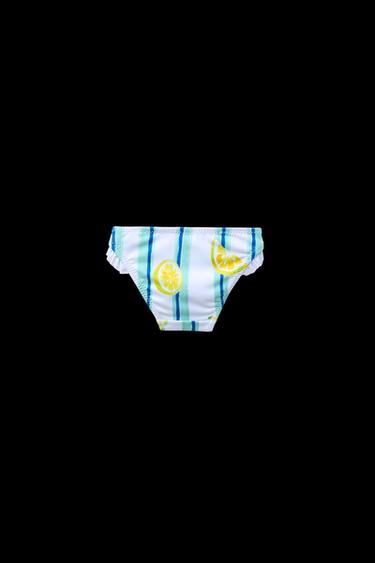 2-6 YEARS/ LEMON PRINT BIKINI BOTTOMS - Yellow by Zara
