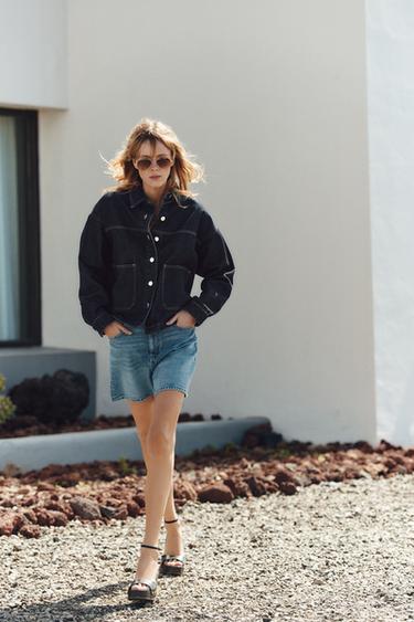 Z1975 DENIM JACKET WITH POCKETS - Blue by Zara - Image 0