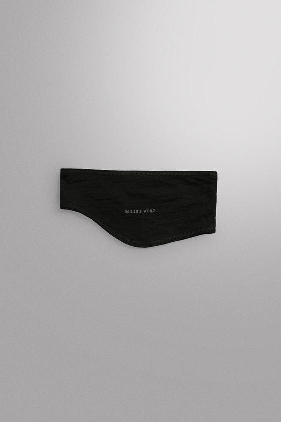울 혼방 스포츠 헤어밴드 - Zara의 블랙 - 이미지 0