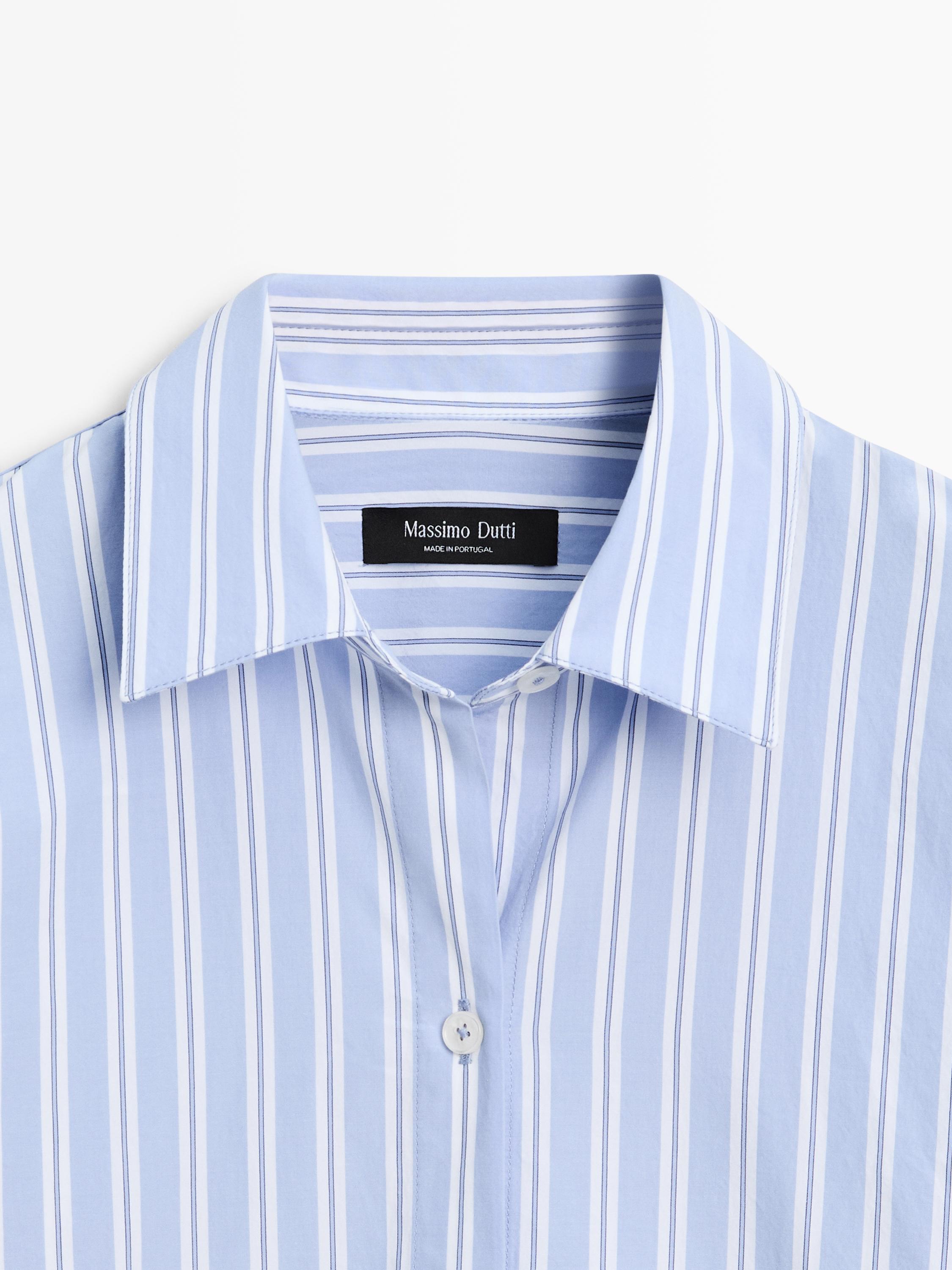 100% cotton striped shirt