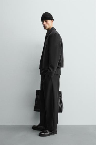 BLOUSON COUPE COURTE - Noir de Zara - Image 3