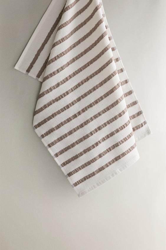 TORCHON WAFFLE - Marron de Zara - Image 0
