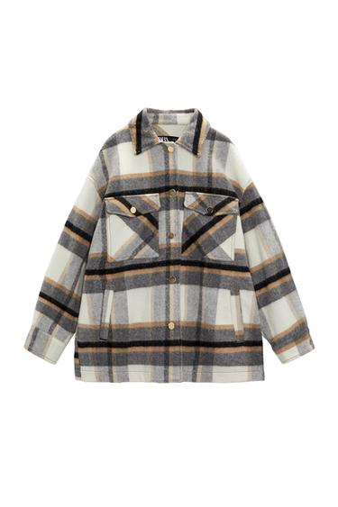 LONGLINE CHECK OVERSHIRT