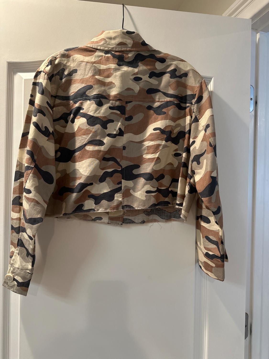PRINTED LINEN BLEND OVERSHIRT - Image 2