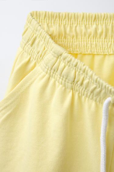 BERMUDA UNIE - Jaune de Zara - Image 2