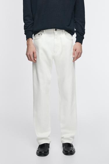 Zara Relaxed-fit jeans - White