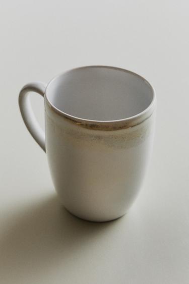 STONEWARE MUG - Ecru by Zara - Image 5