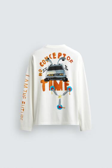 ILLUSTRATION T-SHIRT BACK TO THE FUTURE© UCS LLC AND AMBLIN X DYLAN´S T-SHIRT CLUB X ZARA - white by Zara