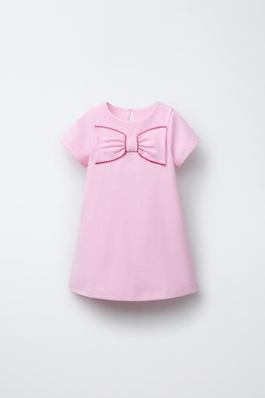 APPLIQUÉ DRESS - Pink by Zara