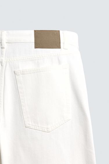 JEAN DROIT LONGUEUR CHEVILLE SELVEDGE - Écru de Zara - Image 10