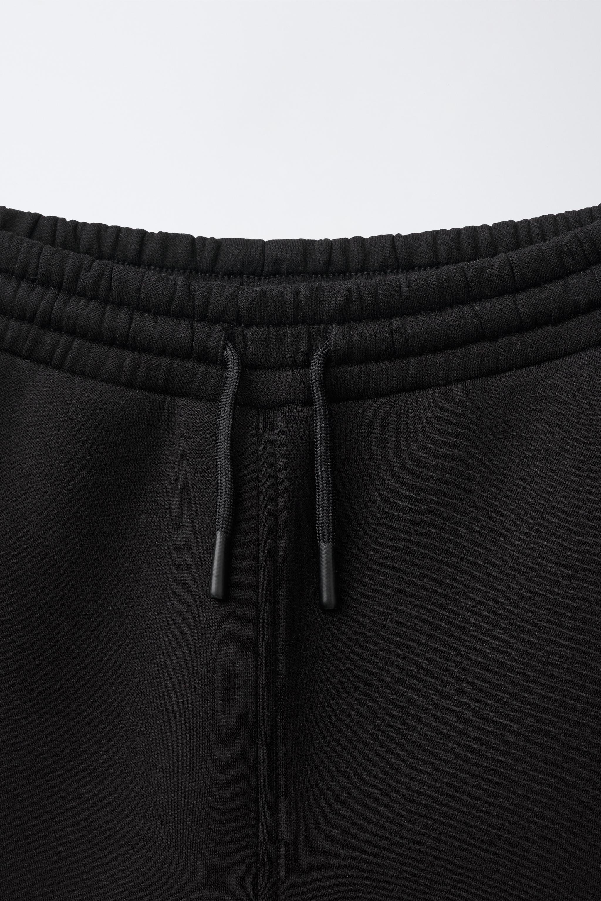 NEOPRENE-EFFECT BARREL PANTS