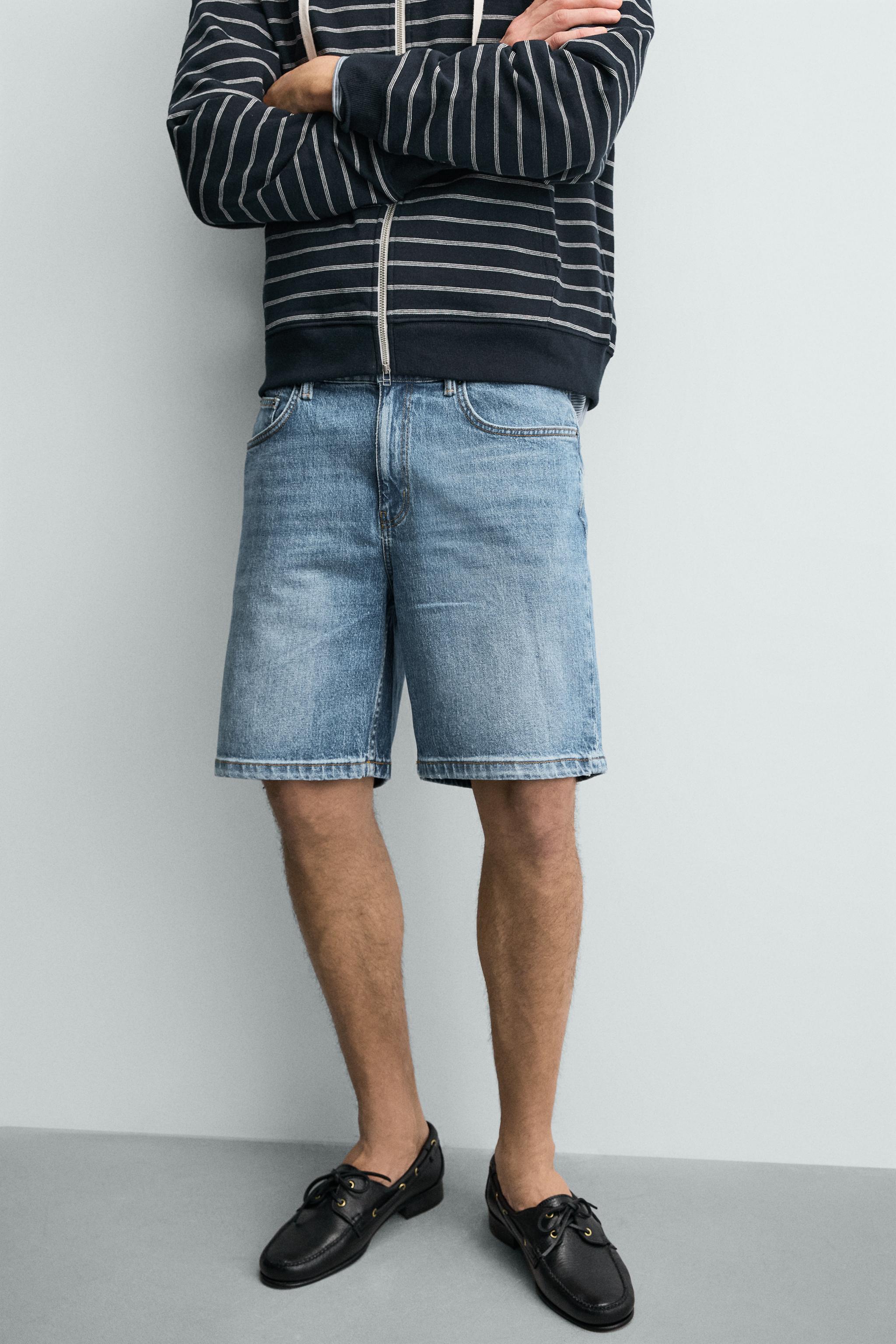 BERMUDA EN JEAN REGULAR FIT