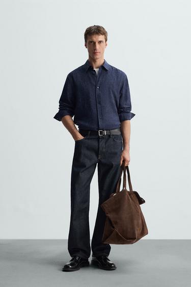 CAMISA FLUIDA - Índigo de Zara - Imagen 0