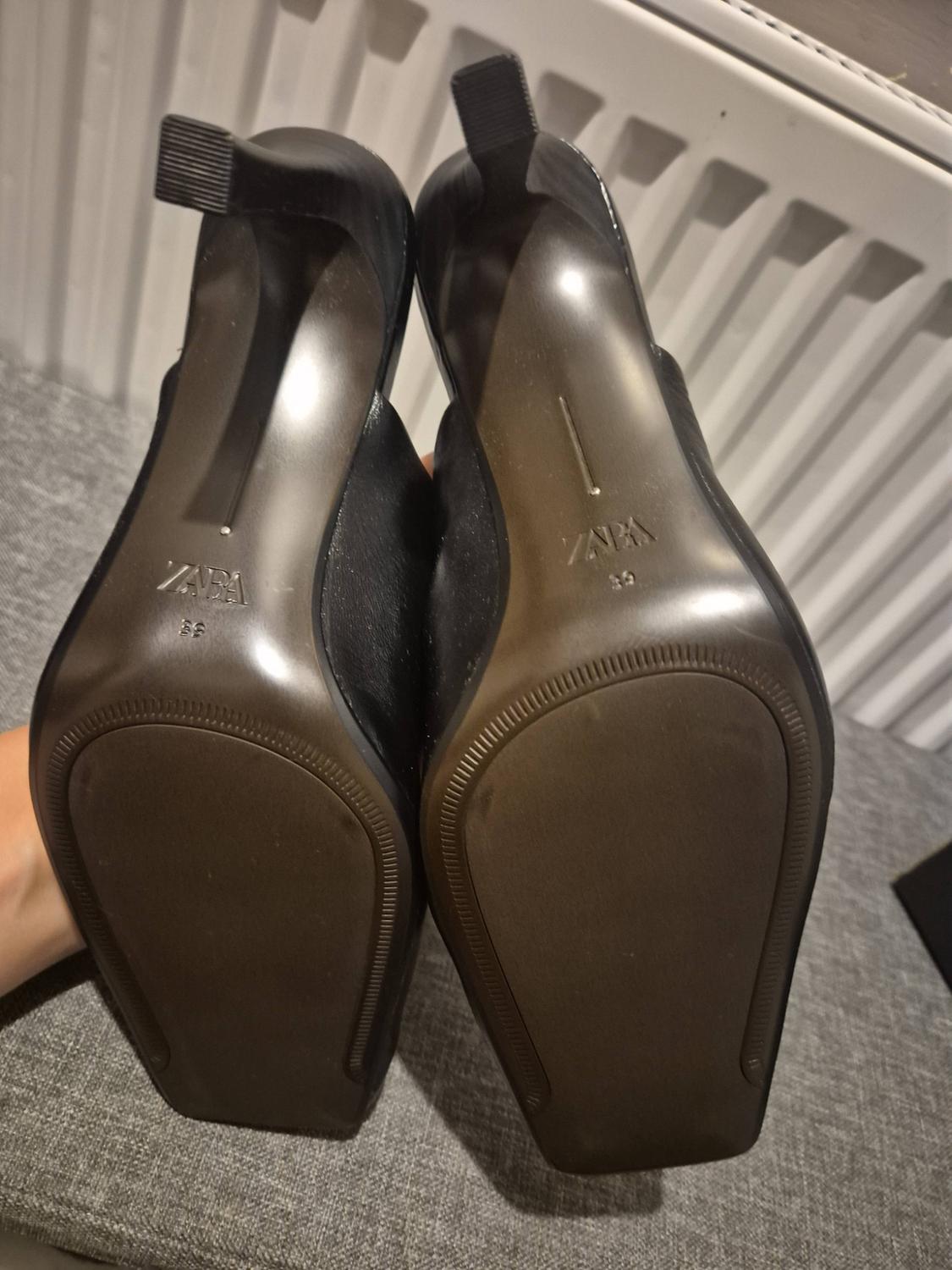 LEATHER MULE HEELED SHOES - Image 9