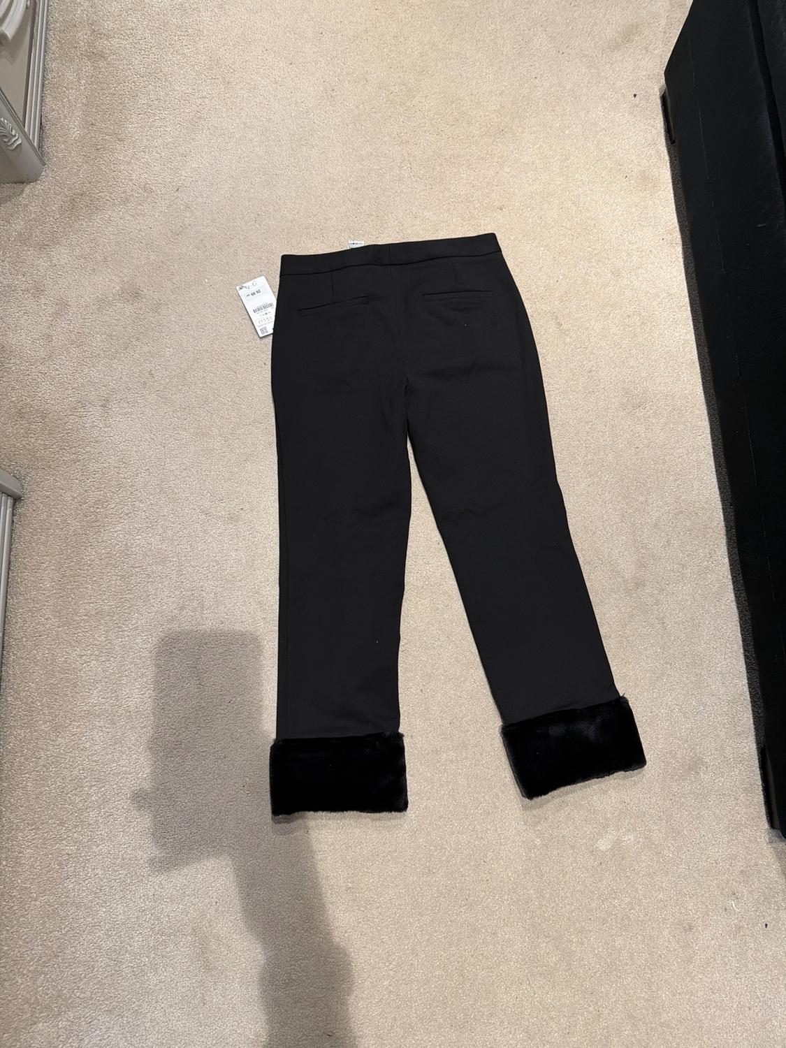TROUSERS WITH FAUX FUR CUFFS - Image 2
