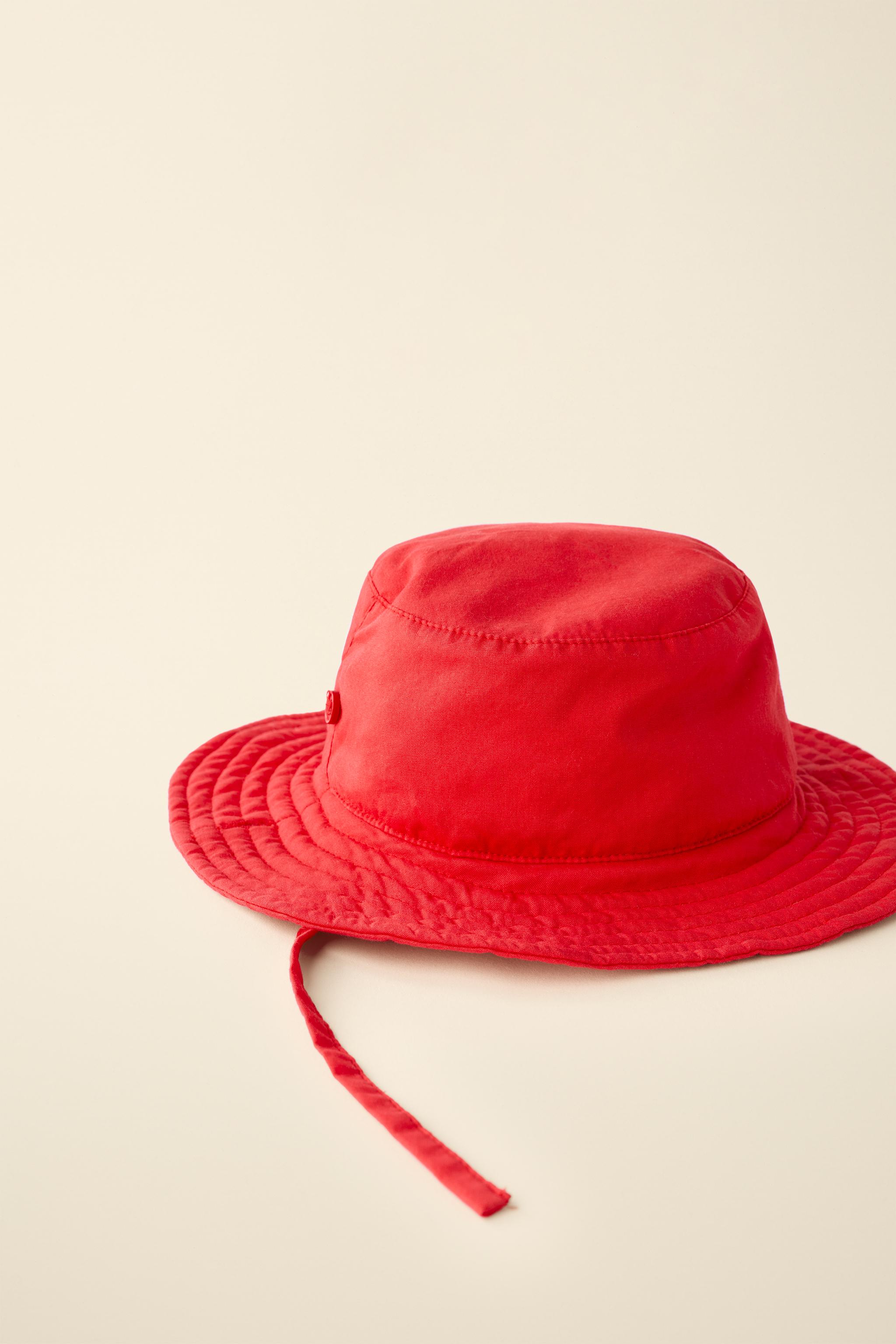 CREATED BY CARAMEL LONDON X ZARA BUCKET HAT — Red (alternate view)