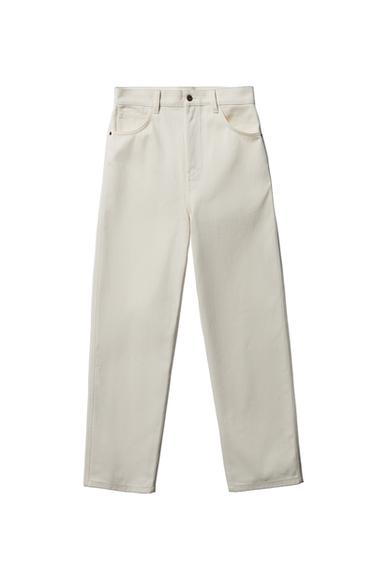 JEANS RELAXED FIT - Blanco roto de Zara