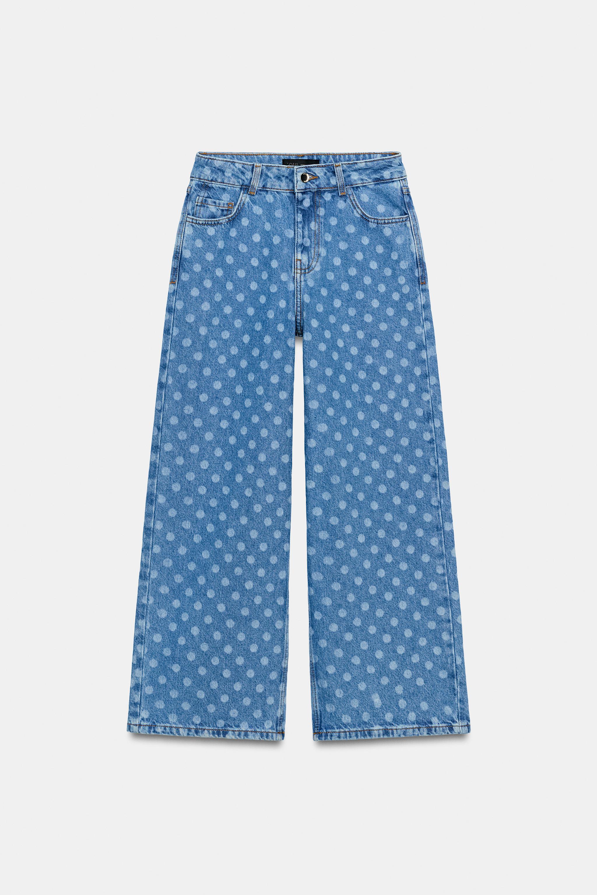 Z1975 HIGH RISE POLKA DOT CULOTTE JEANS