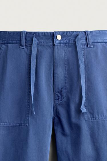 PANTALON RELAXED STRAIGHT FIT - Bleu roi de Zara - Image 8