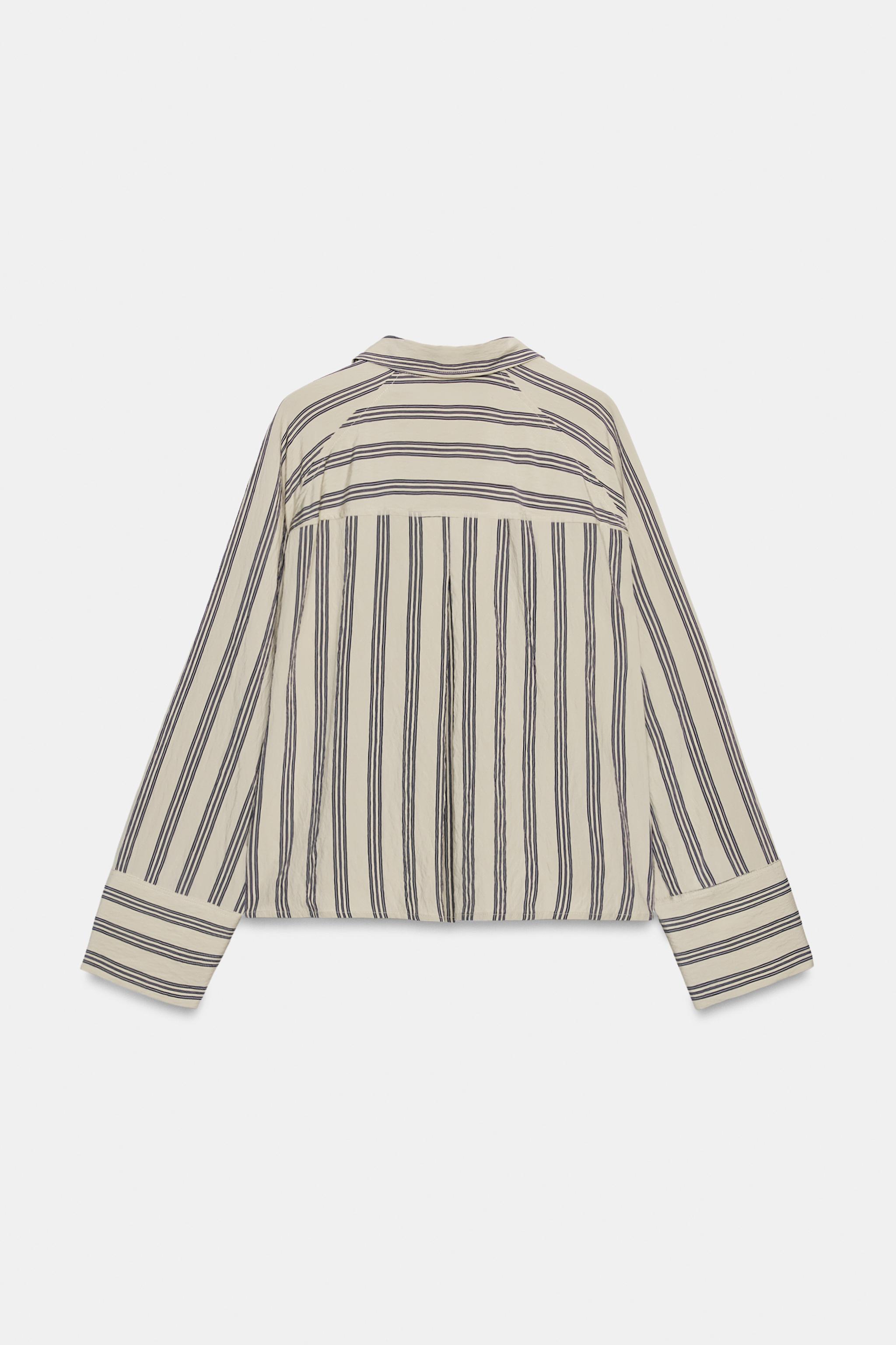 ZW COLLECTION OVERSIZED STRIPED SHIRT