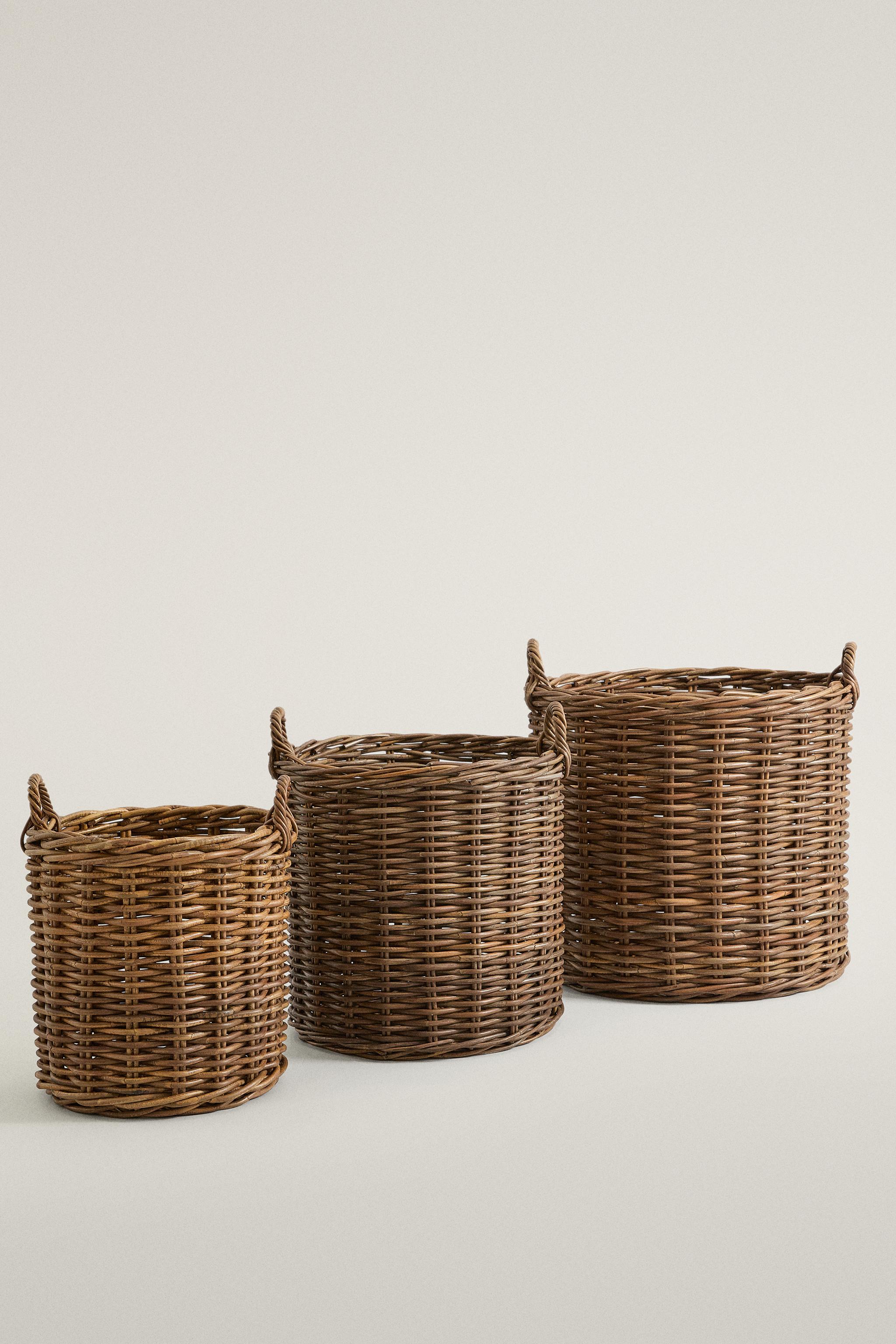 ROUND RATTAN BASKET