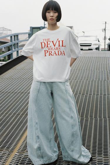 JEANS ZW COLLECTION HIGH-WAIST BALLOON - Light blue by Zara